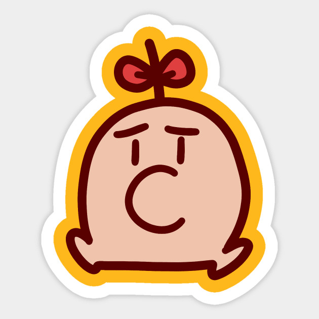 Concerned Mr. Saturn Sticker by saradaboru